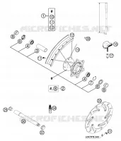 ROUE AVANT pour KTM 625 SXC de 2003