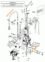 CARBURATEUR pour KTM 620 EGS 37KW 20LT BLAU de 1997