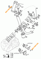 POMPE A HUILE pour KTM 620 EGS 37KW 20LT ROT de 1997