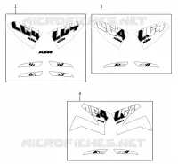 AUTOCOLLANTS pour KTM 400 LC4-E de 2000