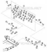 BIELLETTE D'AMORTISSEUR PRO LEVER pour KTM 400 LC4-E de 2000