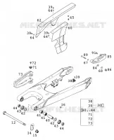 BRAS OSCILLANT  pour KTM 400 LC4-E de 2000