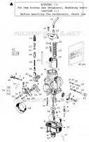 CARBURATEUR pour KTM 400 LC4-E de 2000