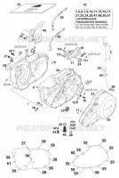 CARTER MOTEUR pour KTM 400 LC4-E de 2000