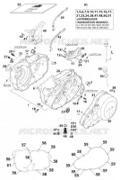 CARTER MOTEUR pour KTM 400 LC4-E de 2000