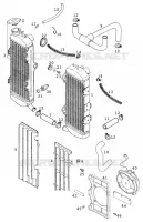 CIRCUIT DE REFROIDISSEMENT pour KTM 400 LC4-E de 2000