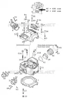 CULASSE pour KTM 400 LC4-E de 2000