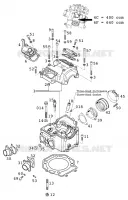 CULASSE pour KTM 400 LC4-E de 2000