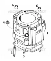 CYLINDRE pour KTM 400 LC4-E de 2000