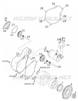 DEMARREUR ELECTRIQUE pour KTM 400 LC4-E de 2000