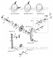 DISTRIBUTION pour KTM 400 LC4-E de 2000