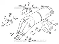 ECHAPPEMENT pour KTM 400 LC4-E de 2000