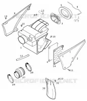 FILTRE A AIR pour KTM 400 LC4-E de 2000