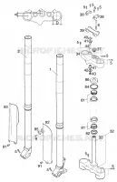 FOURCHE / T DE FOURCHE pour KTM 400 LC4-E de 2000