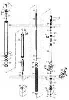 FOURCHE / T DE FOURCHE pour KTM 400 LC4-E de 2000