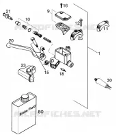 MAITRE CYLINDRE DE FREIN AVANT pour KTM 400 LC4-E de 2000