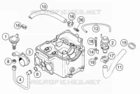 SECONDARY AIR SYSTEM SAS pour KTM 400 LC4-E de 2000