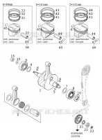 VILEBREQUIN / PISTON pour KTM 400 LC4-E de 2000