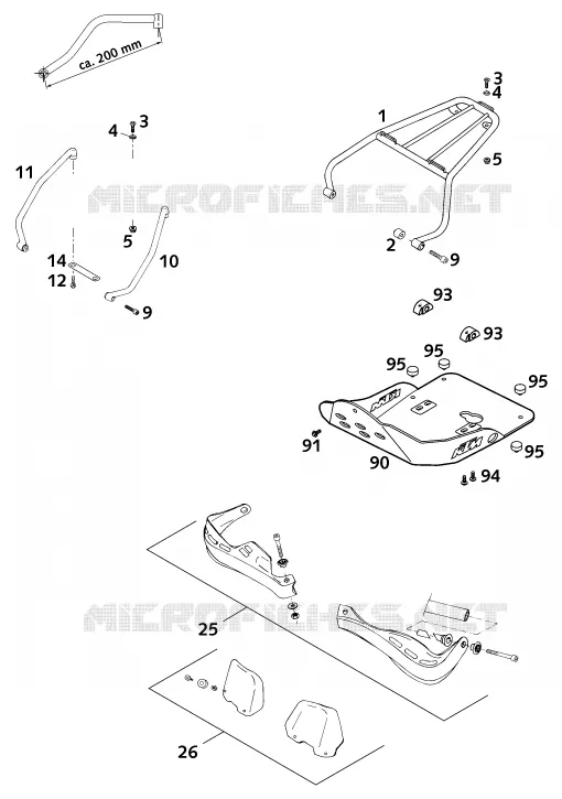 ACCESSOIRES KTM MOTO 400 2000 LC4  400 LC4-E