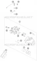 ETRIER DE FREIN AR pour KTM 690 RALLY FACTORY REPLICA de 2010