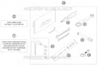TROUSSE A OUTILS / MANUELS / OPTIONS pour KTM 690 RALLY FACTORY REPLICA de 2010