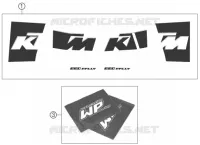 AUTOCOLLANTS pour KTM 660 RALLY FACTORY REPLICA de 2007