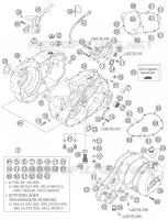 CARTER MOTEUR pour KTM 660 RALLY FACTORY REPLICA de 2007
