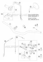 GUIDON / COMMANDES pour KTM 660 RALLY FACTORY REPLICA de 2007