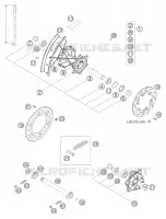 ROUE ARRIERE pour KTM 660 RALLY FACTORY REPLICA de 2007