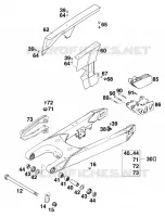 BRAS OSCILLANT  pour KTM 540 SXC de 1999