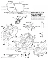 CARTER MOTEUR pour KTM 540 SXC de 1999