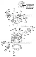 CULASSE pour KTM 540 SXC de 1999
