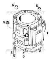 CYLINDRE pour KTM 540 SXC de 1999