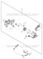 ETRIER DE FREIN AR pour KTM 540 SXC de 1999