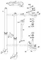 FOURCHE / T DE FOURCHE pour KTM 540 SXC de 1999