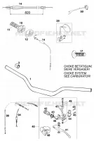 GUIDON / COMMANDES pour KTM 540 SXC de 1999