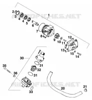 POMPE A EAU pour KTM 540 SXC de 1999