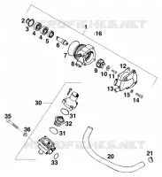 POMPE A EAU pour KTM 540 SXC de 1999