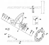 ROUE AVANT pour KTM 540 SXC de 1999