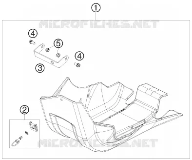 PROTECTION MOTEUR KTM MOTO 530 2011 EXC  530 EXC SIX DAYS