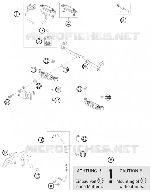 CONTACTEUR A CLE KTM MOTO 530 2011 EXC  530 EXC