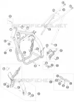 CADRE  530 ktm-moto 2009 EXC 4