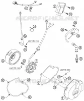 ALLUMAGE pour KTM 525 EXC de 2007