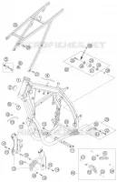 CADRE pour KTM 525 EXC de 2007