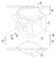 CYLINDRE pour KTM 525 EXC de 2007