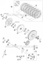 EMBRAYAGE pour KTM 525 EXC de 2007