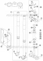 FOURCHE / T DE FOURCHE pour KTM 525 EXC de 2007