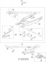 BRAS OSCILLANT  pour KTM 500 EXC de 2014