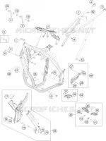 CADRE pour KTM 500 EXC de 2014