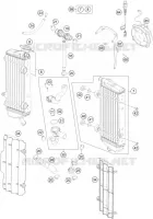 CIRCUIT DE REFROIDISSEMENT pour KTM 500 EXC de 2014